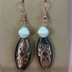 ***Brown Bead Earrings